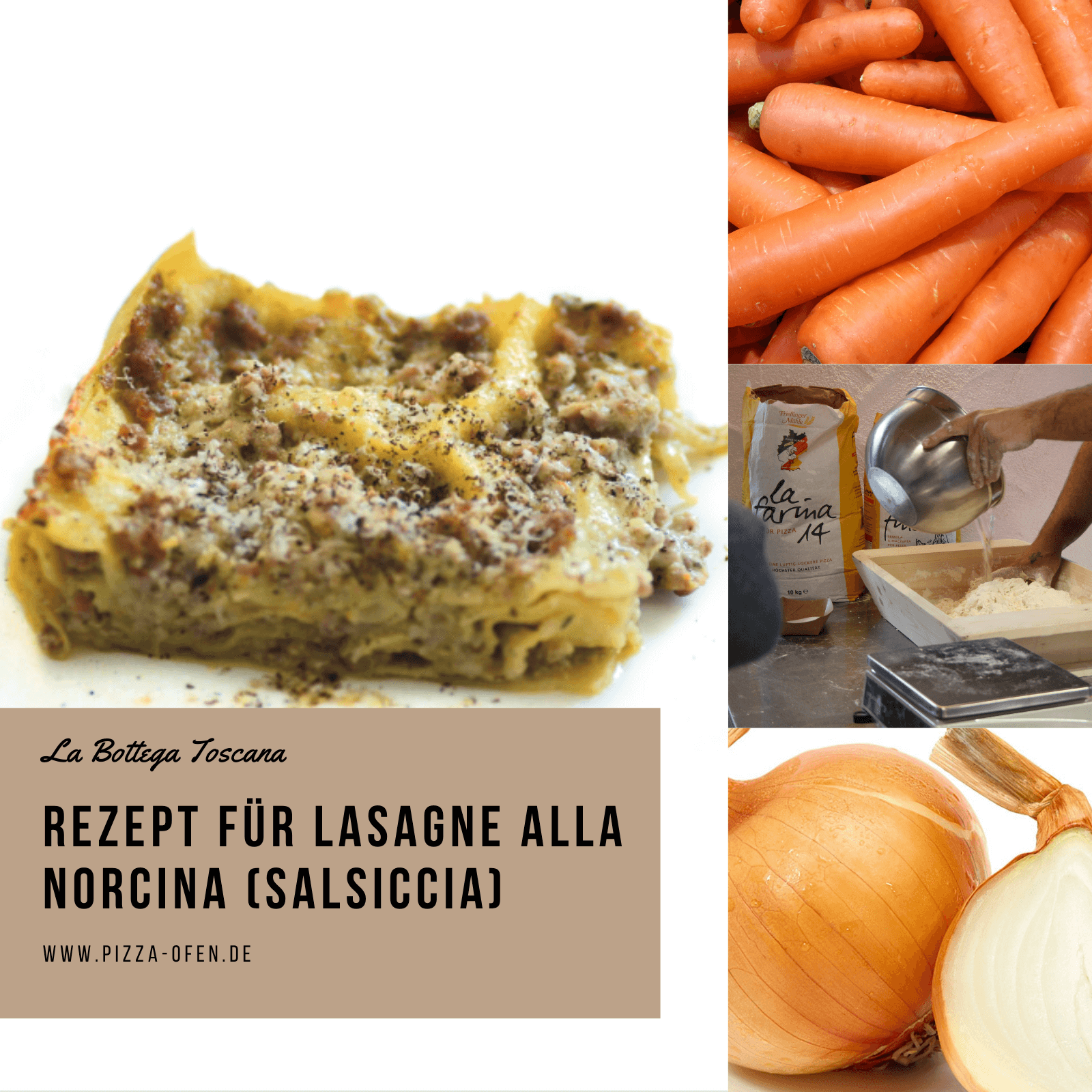 Rezept: Lasagne alla Norcina (Salsiccia)